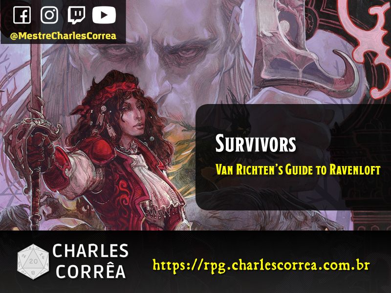 Conheça as regras de horror em primeira mão com sobreviventes (Survivors) do Van Richten’s Guide to Ravenloft