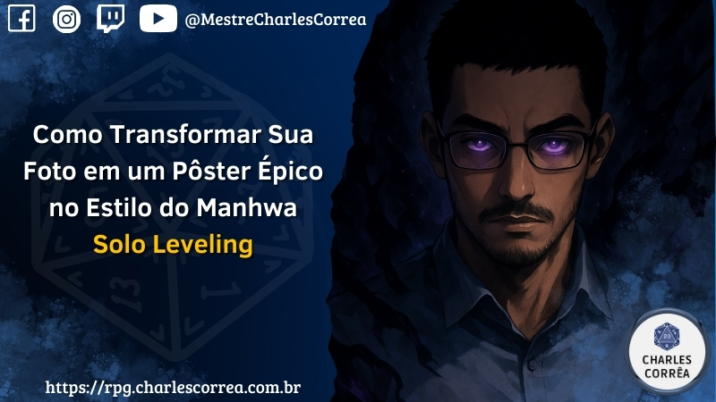 Como Transformar Sua Foto no Estilo Solo Leveling e fazer um Pôster Épico