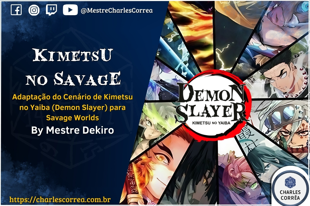 Kimetsu no Savage: Transforme-se em um Caçador de Demônios com Este Suplemento RPG Para Fãs de Demon Slayer