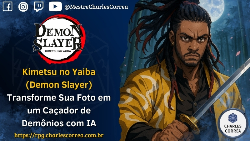 Kimetsu no Yaiba (Demon Slayer) Transforme Sua Foto em um Caçador de Demônios com IA