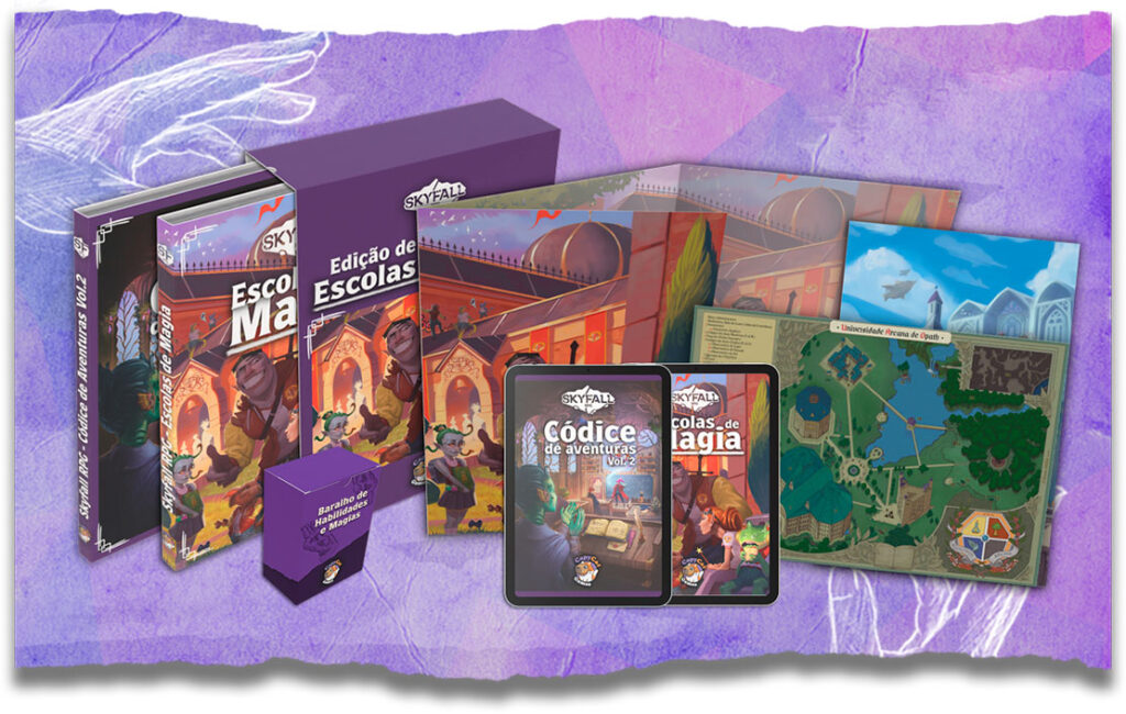 Skyfall RPG lança Escolas de Magia no Catarse (Jonas Leonardo) - Dicas - RPG - Mestre Charles Corrêa - - Prepare suas fichas e escolha sua escola: o universo de Skyfall RPG acaba de ganhar uma expansão épica com o lançamento de Escolas de Magia, novo suplemento que chegou com tudo no financiamento coletivo promovido pela CapyCat Games! Nintendo Switch 2 ganha data de lançamento
Wizards of the Coast confirma cancelamento de jogo AAA Um mundo trágico, mágico e agora ainda mais profundo
Skyfall RPG já é conhecido entre os fãs por seu tom único de fantasia trágica. Afinal, é difícil encontrar outro cenário onde ilhas gigantes caiam do céu enquanto personagens lidam com dilemas profundos e sapos humanoides pilotam libélulas em combates épicos. Inesperadamente, o jogo consegue equilibrar drama e humor com maestria — e agora, com Escolas de Magia, o cenário ganha uma nova camada arcana riquíssima!
Ademais, essa expansão marca a estreia oficial das cinco Escolas de Magia de Opath no cânone do jogo, trazendo conteúdo inédito para jogadores e mestres que querem levar suas campanhas para outro nível.
O que é o suplemento de Skyfall RPG Escolas de Magia?
Escolas de Magia é um suplemento recheado de novas opções mágicas para Skyfall RPG, ideal para quem busca enriquecer suas mesas com ainda mais profundidade narrativa e mecânica.
Entre os destaques, temos: Novos legados e maldições
Trilhas inéditas para personagens
Antecedentes e opções para classes
Criação de personagens de nível zero
Novas magias e criaturas
Compêndio de pets mágicos
E muito mais! Certamente, esse suplemento é um prato cheio para qualquer fã de RPG que ama explorar o lado arcano de seus personagens.
Skyfall RPG – As cinco escolas de magia de Opath
Cada escola apresenta uma proposta única de aprendizado e ambientação mágica. Conheça: UAO – Universidade Arcana de Opath: Um ambiente acadêmico e vibrante, perfeito para mentes curiosas.
Hawala: Foco no aprendizado prático e místico, com equilíbrio e conexão espiritual.
Impirish Noitü: Onde magia e tecnologia se fundem em criações inovadoras e surpreendentes.
Jardim Áureo: Combina tradição filosófica e aprendizado arcano para formar líderes poderosos.
Raízes de Dwarma: Treinamento refinado para magos políticos, mestres da persuasão e da magia sutil. Aliás, cada uma dessas escolas traz consigo mapas exclusivos, encartes temáticos e histórias próprias que prometem enriquecer sua campanha como nunca antes. Clique aqui agora mesmo e descubra qual escola de magia combina mais com você.
Como está o financiamento coletivo?
O financiamento coletivo começou no dia 07/04/2025 e segue até 07/05/2025 às 23h59. Até o momento, já foram arrecadados R$ 24.465,00, o que representa 40% da meta de R$ 60.000,00, com 75 apoiadores engajados. Contudo, ainda há muito a conquistar!
Conforme mais metas forem batidas, novos conteúdos serão desbloqueados, como: Pixies (novo legado)
Litomante e Hemomante (novas trilhas)
Lumnívoro (nova maldição)
Novas magias, criaturas, pets e até trilha sonora original! Portanto, apoiar agora é garantir recompensas exclusivas e ajudar o cenário nacional de RPG a crescer cada vez mais. Quais são os níveis de apoio?
Veja o que você pode garantir com seu apoio:
Nível 1 – Tudo Digital Escolas de Magia (digital)
Códice de Aventuras Vol. 2 (digital) Early Bird – Nível 2 – Escolas de Magia + Digitais Ambos os livros em versão digital
Livro físico de Escolas de Magia Nível 3 – Escolas de Magia + Códice Vol. 2 (Físico + Digital) Tudo acima + Livro físico do Códice Vol. 2 Nível 4 – Edição de Colecionador Inclui slipcase, escudo do mestre, mapas, encartes e baralho Nível 5 – Edição de Colecionador Especial Tudo acima + criação de um personagem e magia própria com ilustração no livro Eventualmente, esse tipo de apoio se torna uma oportunidade única de eternizar sua criatividade no universo de Skyfall RPG! Um suplemento que vai além da mecânica
Inegavelmente, Escolas de Magia não é só um suplemento com números e estatísticas. Ele representa uma expansão criativa e narrativa do mundo de Opath. Analogamente, é como se abríssemos as portas de Hogwarts… só que com a profundidade trágica e única de Skyfall.
Inclusive, os livros virão com acabamento premium para quem apoiar a campanha, e os envios serão feitos assim que o financiamento for finalizado.
Onde apoiar Skyfall RPG Escolas de Magia?
Visite agora mesmo o site oficial do Catarse clicando aqui e escola o nível de apoio que mais combina com você. Também recomendamos visitar a loja da CapyCat Games para adquirir outros materiais da linha Skyfall RPG.
Uma jornada arcana te espera pelas Escolas de Magia em Skyfall RPG!
Enfim, Skyfall RPG continua provando porque é um dos cenários mais amados do RPG de mesa brasileiro. E com Escolas de Magia, jogadores e mestres ganham novas ferramentas, histórias e emoções para suas campanhas.
Então, escolha sua escola, abrace a magia de Opath e viva aventuras inesquecíveis!
Por fim, obrigado por acompanhar até aqui! Se você curte conteúdos como esse, não deixe de comentar, compartilhar com sua mesa e entrar para o nosso Canal oficial no WhatsApp para receber novidades em primeira mão!
Junte-se à Legião! Faça parte da comunidade que ama e vive o RPG de Mesa aqui no Legião RPG.
O post Skyfall RPG lança Escolas de Magia no Catarse apareceu primeiro em Legião RPG.
Prepare suas fichas e escolha sua escola: o universo de Skyfall RPG acaba de ganhar uma expansão épica com o lançamento de Escolas de Magia, novo suplemento que chegou com tudo no financiamento coletivo promovido pela CapyCat Games! Um mundo trágico, mágico e agora ainda mais profundo Skyfall RPG já é conhecido entre os fãs
O post Skyfall RPG lança Escolas de Magia no Catarse apareceu primeiro em Legião RPG. 
-----------------
Legião RPG