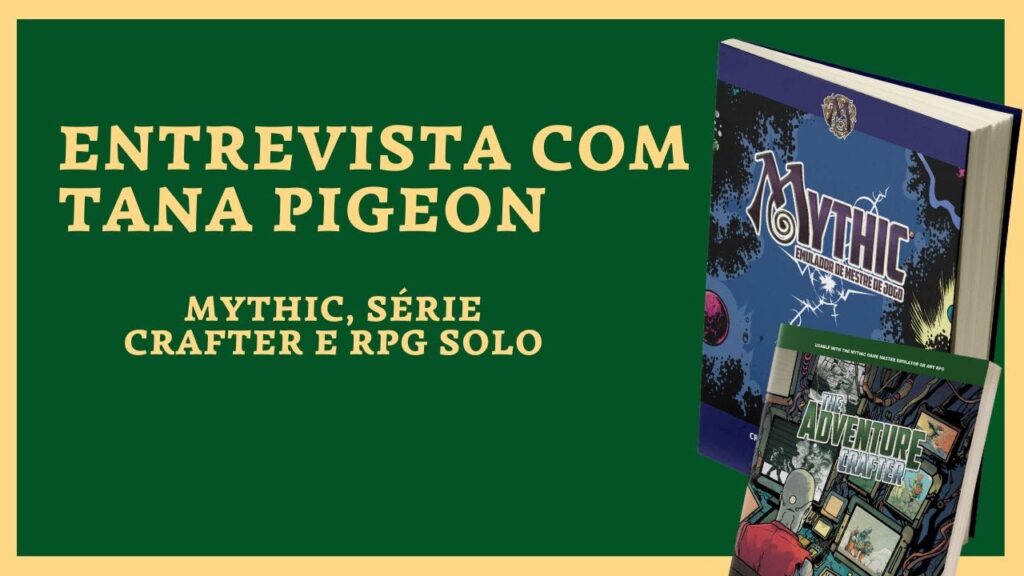 Entrevista com Tana Pigeon, autora do Mythic e RPG solo! Com @RetroPunkGD ( noreply@youtube.com (Ideias Arcanas) ) - Dicas - RPG - Mestre Charles Corrêa - - https://www.youtube.com/embed/W6Q36oNL1DkBoas-vindas à entrevista especial (em inglês) com Tana Pigeon, autora do Mythic: Emulador de Mestre de Jogo, da Série Crafter e um grande nome dos RPGs solo! Participe do financiamento coletivo do Mythic: https://bit.ly/MythicArcana Siga @IdeiasArcanas e @RetroPunkGD nas redes sociaisnVocê pode ver o post original em Ideias Arcanas