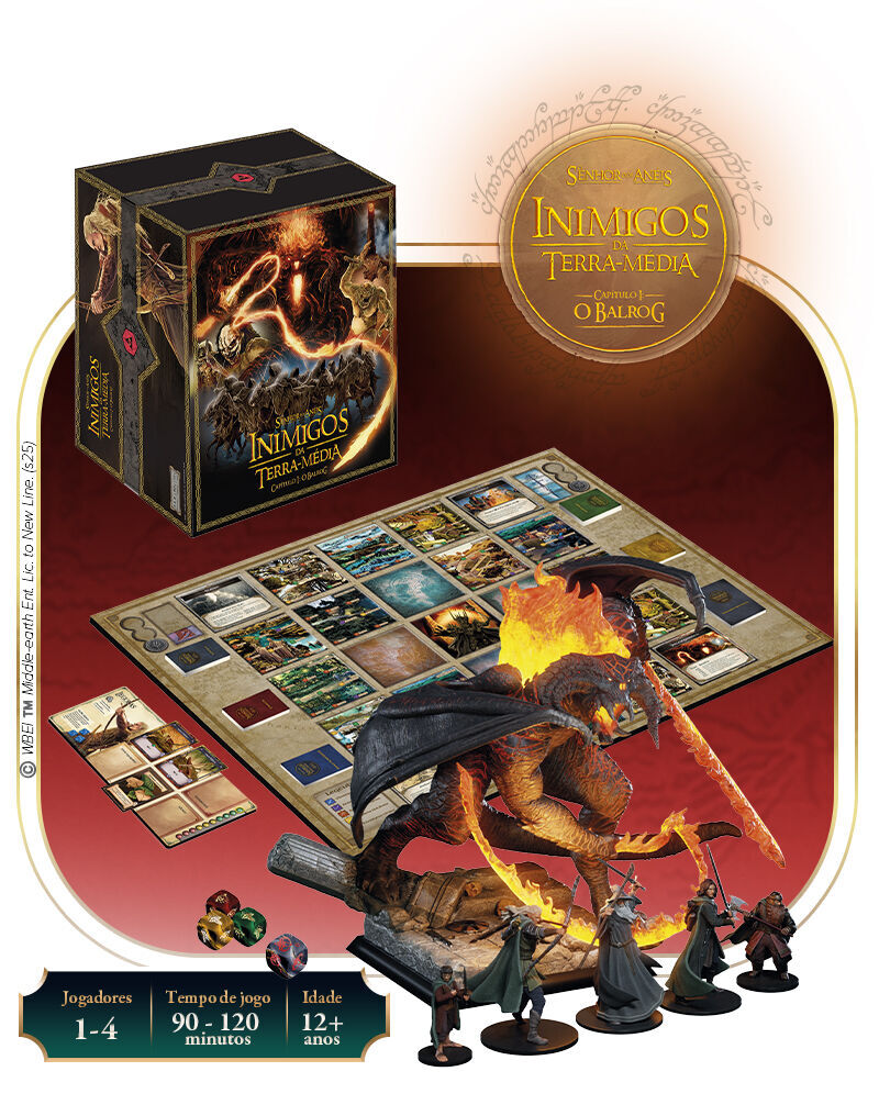 Financiamento Coletivo: O Senhor dos Anéis: Inimigos da Terra-Média (Talude) - Dicas - RPG - Mestre Charles Corrêa - - Prepare-se para explorar a Terra-Média e enfrentar o temível Balrog de Moria. Pela primeira vez, um estúdio brasileiro desenvolve um jogo de tabuleiro oficialmente licenciado com a temática de O Senhor dos Anéis. Em parceria inédita com a Warner Bros, a D20 Culture anuncia o lançamento da campanha de Inimigos da Terra-média, um jogo cooperativo ------------
Prepare-se para explorar a Terra-Média e enfrentar o temível Balrog de Moria. Pela primeira vez, um estúdio brasileiro desenvolve um jogo de tabuleiro oficialmente licenciado com a temática de O Senhor dos Anéis. Em parceria inédita com a Warner Bros, a D20 Culture anuncia o lançamento da campanha de Inimigos da Terra-média, um jogo cooperativo 
-------------
Post Original em: Read More | Prepare-se para explorar a Terra-Média e enfrentar o temível Balrog de Moria. Pela primeira vez, um estúdio brasileiro desenvolve um jogo de tabuleiro oficialmente licenciado com a temática de O Senhor dos Anéis. Em parceria inédita com a Warner Bros, a D20 Culture anuncia o lançamento da campanha de Inimigos da Terra-média, um jogo cooperativo