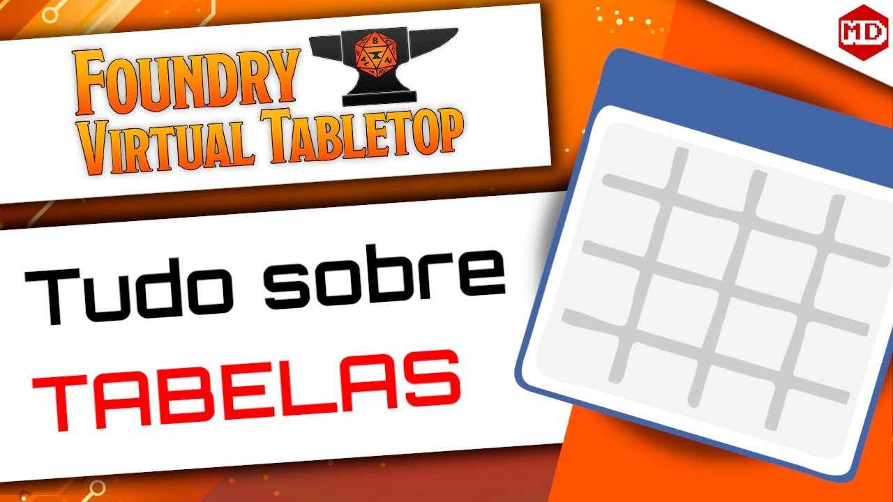 Blog - - RPG - Mestre Charles Corrêa - - Como Usar Tabelas no Foundry VTT (noreply@youtube.com (Mestre Digital))