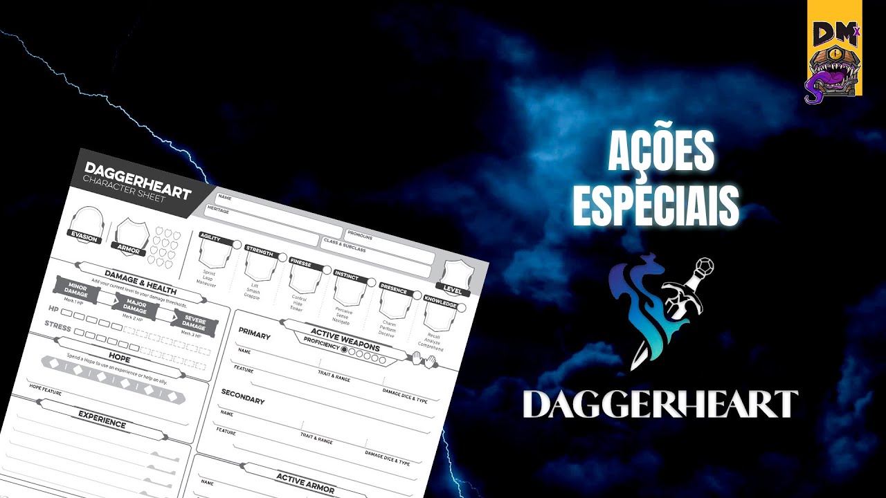 Blog - - RPG - Mestre Charles Corrêa - - Daggerheart – Ações Especiais! (noreply@youtube.com (Dano Máximo))