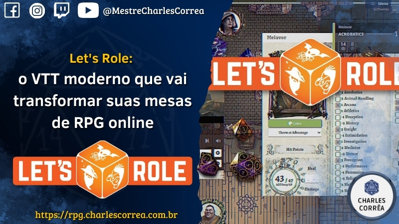Let’s Role: o VTT moderno que vai transformar suas mesas de RPG online