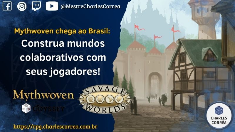 Mythwoven chega ao BRASIL:  Construa mundos colaborativos com seus jogadores!