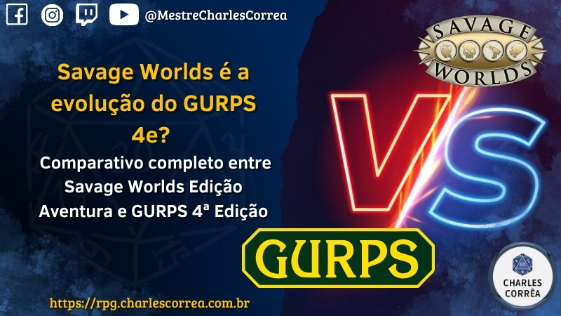 SWADE (Savage Worlds) é a evolução do GURPS 4e? Comparativo completo entre Savage Worlds Edição Aventura e GURPS 4ª Edição