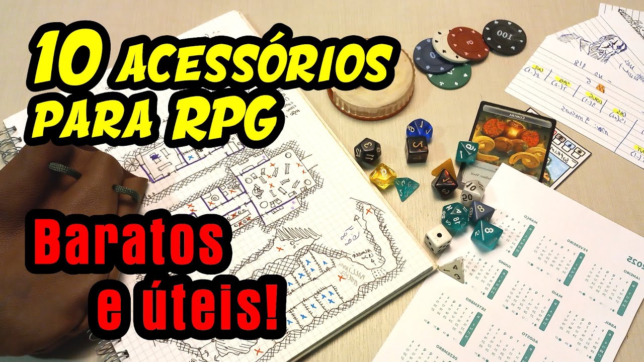 Blog - - RPG - Mestre Charles Corrêa - - Acessórios ÚTEIS e BARATOS para seu RPG! ( noreply@youtube.com (Tenda Arcana) )