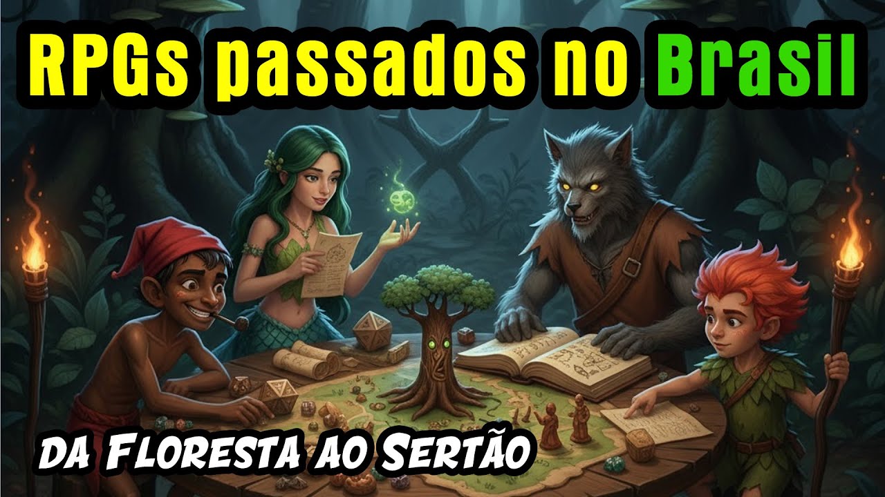 Blog - - RPG - Mestre Charles Corrêa - - 5 RPGs que se passam no Brasil! ( noreply@youtube.com (Tenda Arcana) )