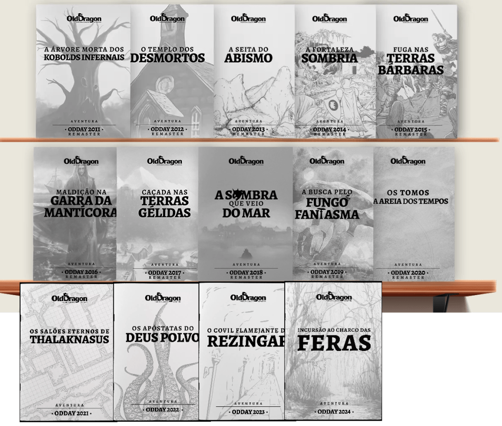 Blog - - RPG - Mestre Charles Corrêa - - OD Day Remaster: Aventuras clássicas de Old Dragon adaptadas para 2ª Edição (2011-2024) (Talude)