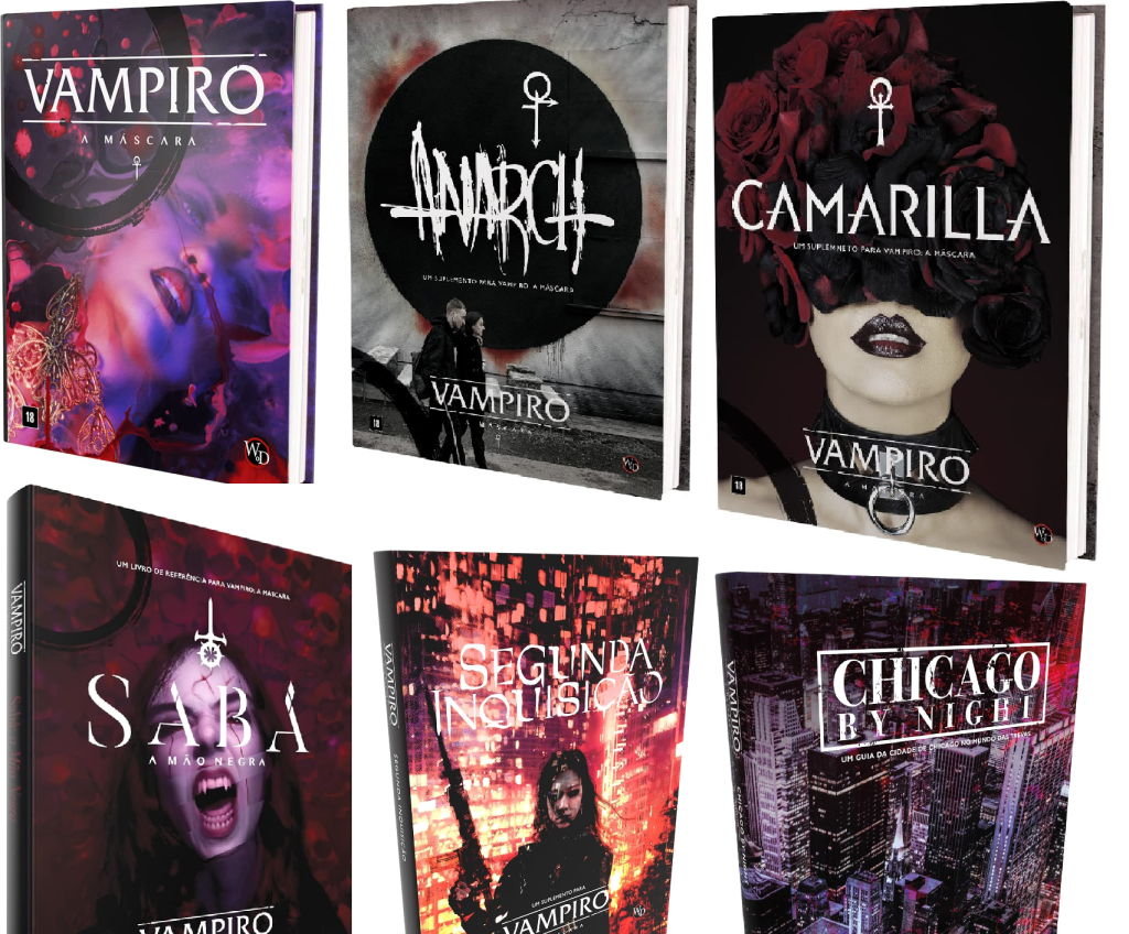 Blog - - RPG - Mestre Charles Corrêa - - Os títulos de Vampiro: A Máscara disponíveis no Brasil (Talude)