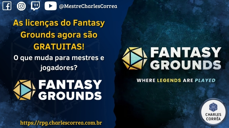 As licenças do Fantasy Grounds agora são GRATUITAS! O que muda para mestres e jogadores?