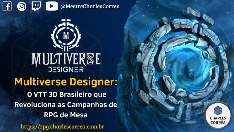 Multiverse Designer VTT: O VTT 3D Brasileiro que Revoluciona as Campanhas de RPG de Mesa