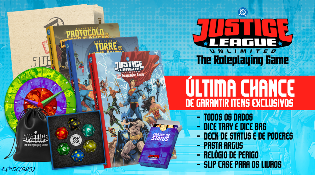 Financiamento Coletivo: Justice League Unlimited RPG (última chance) (Talude) - Dicas - RPG - Mestre Charles Corrêa - - Última chance de garantir seu JLU RPG com itens exclusivos para apoiadores JOGO 100% 100% FINANCIADO!DESBLOQUEIE METAS EXTRAS!RPG OFICIAL DA DC COMICS LANÇADO COM EXCLUSIVIDADE PRIMEIRO NO BRASILJUSTICE LEAGUEUNLIMITEDThe Roleplaying GameO UNIVERSO PRECISA DE HEROIS O CHAMADO PARA A AVENTURA Há mais de 85 anos, a DC Comics tem sido o lar das maiores lendas ------------
Última chance de garantir seu JLU RPG com itens exclusivos para apoiadores JOGO 100% 100% FINANCIADO!DESBLOQUEIE METAS EXTRAS!RPG OFICIAL DA DC COMICS LANÇADO COM EXCLUSIVIDADE PRIMEIRO NO BRASILJUSTICE LEAGUEUNLIMITEDThe Roleplaying GameO UNIVERSO PRECISA DE HEROIS O CHAMADO PARA A AVENTURA Há mais de 85 anos, a DC Comics tem sido o lar das maiores lendas
-------------
Post Original em: Read More | Última chance de garantir seu JLU RPG com itens exclusivos para apoiadores JOGO 100% 100% FINANCIADO!DESBLOQUEIE METAS EXTRAS!RPG OFICIAL DA DC COMICS LANÇADO COM EXCLUSIVIDADE PRIMEIRO NO BRASILJUSTICE LEAGUEUNLIMITEDThe Roleplaying GameO UNIVERSO PRECISA DE HEROIS O CHAMADO PARA A AVENTURA Há mais de 85 anos, a DC Comics tem sido o lar das maiores lendas Financiamento Coletivo: Justice League Unlimited RPG (última chance) (Talude) - Dicas - RPG - Mestre Charles Corrêa - - Última chance de garantir seu JLU RPG com itens exclusivos para apoiadores JOGO 100% 100% FINANCIADO!DESBLOQUEIE METAS EXTRAS!RPG OFICIAL DA DC COMICS LANÇADO COM EXCLUSIVIDADE PRIMEIRO NO BRASILJUSTICE LEAGUEUNLIMITEDThe Roleplaying GameO UNIVERSO PRECISA DE HEROIS O CHAMADO PARA A AVENTURA Há mais de 85 anos, a DC Comics tem sido o lar das maiores lendas ------------
Última chance de garantir seu JLU RPG com itens exclusivos para apoiadores JOGO 100% 100% FINANCIADO!DESBLOQUEIE METAS EXTRAS!RPG OFICIAL DA DC COMICS LANÇADO COM EXCLUSIVIDADE PRIMEIRO NO BRASILJUSTICE LEAGUEUNLIMITEDThe Roleplaying GameO UNIVERSO PRECISA DE HEROIS O CHAMADO PARA A AVENTURA Há mais de 85 anos, a DC Comics tem sido o lar das maiores lendas
-------------
Post Original em: Read More | Última chance de garantir seu JLU RPG com itens exclusivos para apoiadores JOGO 100% 100% FINANCIADO!DESBLOQUEIE METAS EXTRAS!RPG OFICIAL DA DC COMICS LANÇADO COM EXCLUSIVIDADE PRIMEIRO NO BRASILJUSTICE LEAGUEUNLIMITEDThe Roleplaying GameO UNIVERSO PRECISA DE HEROIS O CHAMADO PARA A AVENTURA Há mais de 85 anos, a DC Comics tem sido o lar das maiores lendas