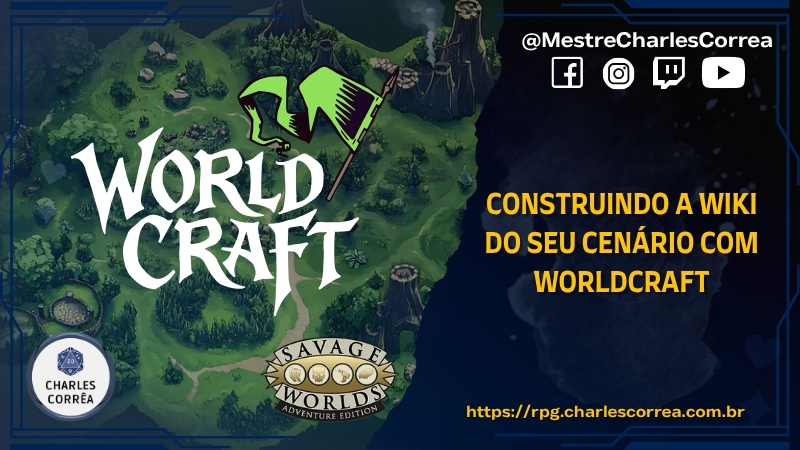 Construindo a Wiki do seu Cenário com Worldcraft - Dicas para Mestres de RPG - RPG - Mestre Charles Corrêa - Banco de Dados, d&d 5e, Ferramentas para RPG, Fichas de RPG, Gestão de Campanha, lore, Mesa Quest, mestre de RPG, Ordem Paranormal, RPG, savage worlds, Tormenta 20, VTT, Worldbuilding, Worldcraft - O Worldcraft é a resposta nacional ao caos logístico das mesas de RPG online. Criado pela equipe do Mesa Quest, o sistema funde a gestão densa de worldbuilding com a agilidade de um Virtual Tabletop. Como mestre e programador, sei que perder tempo caçando anotações quebra o ritmo do jogo. A plataforma resolve isso criando uma wiki interativa: você cruza dados de cidades, NPCs e mapas com hiperlinks diretos na mesma tela da sua rolagem. O motor elimina o atrito entre regra e narrativa, entregando uma infraestrutura robusta que já suporta dezenas de fichas nativas — englobando D&D, Tormenta 20, Savage Worlds, Ordem Paranormal e sistemas OSR. É o fim das mil abas abertas no navegador e das assinaturas gringas em dólar. O foco volta para o que importa: o sangue no chão e a história. Construindo a Wiki do seu Cenário com Worldcraft - Dicas para Mestres de RPG - RPG - Mestre Charles Corrêa - Banco de Dados, d&d 5e, Ferramentas para RPG, Fichas de RPG, Gestão de Campanha, lore, Mesa Quest, mestre de RPG, Ordem Paranormal, RPG, savage worlds, Tormenta 20, VTT, Worldbuilding, Worldcraft - O Worldcraft é a resposta nacional ao caos logístico das mesas de RPG online. Criado pela equipe do Mesa Quest, o sistema funde a gestão densa de worldbuilding com a agilidade de um Virtual Tabletop. Como mestre e programador, sei que perder tempo caçando anotações quebra o ritmo do jogo. A plataforma resolve isso criando uma wiki interativa: você cruza dados de cidades, NPCs e mapas com hiperlinks diretos na mesma tela da sua rolagem. O motor elimina o atrito entre regra e narrativa, entregando uma infraestrutura robusta que já suporta dezenas de fichas nativas — englobando D&D, Tormenta 20, Savage Worlds, Ordem Paranormal e sistemas OSR. É o fim das mil abas abertas no navegador e das assinaturas gringas em dólar. O foco volta para o que importa: o sangue no chão e a história.