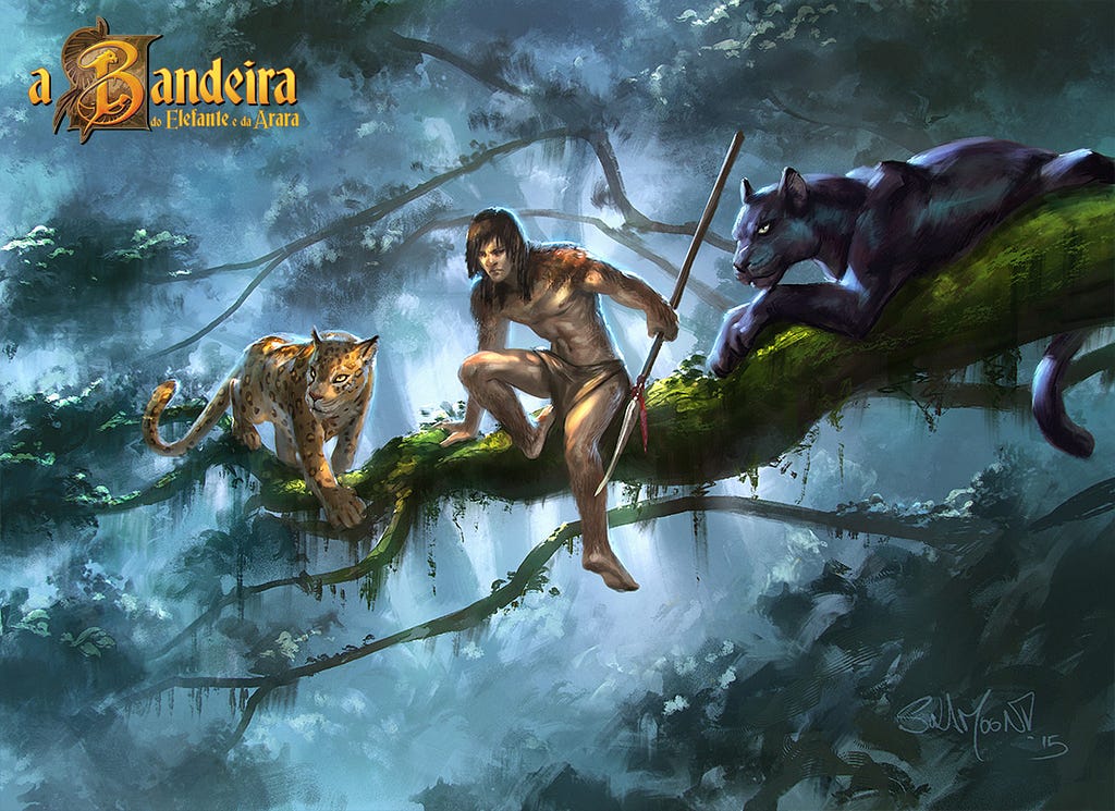 A Bandeira do Elefante e da Arara — Review do RPG (André “Oneiros” - Rolando Dados) - Dicas e Notícias do RPG - RPG - Mestre Charles Corrêa - - A Bandeira do Elefante e da Arara — Review do RPG (André “Oneiros” - Rolando Dados) - A Bandeira do Elefante e da Arara — Review do RPG
Você já pensou em viver ou narrar aventuras no Brasil Colônia, lá pelos anos 1570, mais ou menos, quando os portugueses ainda estavam descobrindo essas Terras de Santa Cruz?
Eu sei que você deve ter pensado em O Desafio dos Bandeirantes, mas hoje vou falar sobre outro RPG, o Livro de Interpretação de Personagens de A Bandeira do Elefante e da Arara, que será lançado em novembro pela Devir, mas que eu já tive acesso e vou te dizer tudo o que achei do livro.
Livro de Interpretação de Personagens
“Supletivo, Supletivo!”
Uma coisa que me chamou a atenção, e que eu achei bem interessante, é que eles não chamam o livro de RPG, mas de Livro de Interpretação de Personagens. Talvez, isso tenha se dado por evitar a palavra jogo, já que o principal propósito desse livro é ser usado em salas de aula para apresentar o Brasil Colônia, mesmo que com alguma fantasia, aos alunos. Na verdade, durante toda a leitura do livro, eu só vi a sigla RPG uma única vez.
A diagramação do livro esta linda de se ver. Com cores vivas, em contraste com o branco predominante, elementos elegantemente colocados, tabelinhas bem desenhadas e ilustrações de cair o queixo. O time de artistas é de deixar qualquer um bobo: Ursula “SulaMoon” Dorada, Rodrigo Camilo, Cássio Yoshiyaki, Ernanda Souza, Marcela Medeiros, Gabriel Rubio e Guilherme Da Cas!
A Bandeira do Elefante e a Arara, que a partir de agora chamarei apenas de A Bandeira, usa um sistema que promete facilidade e rapidez nas sessões, usando poucos números e cálculos fáceis de serem resolvidos. Invés de usar atributos, como força, inteligência, etc, A Bandeira foca nas habilidades e façanhas que os personagens são capazes de realizar.
Habilidades e Aprendizagem
Tais Habilidades estão divididas nos seguintes grupos: Gerais, Silvestres, Armas, Artes marciais, Sociais, Militares e navais, Artesanatos, Artes, Instrumentos musicais, Outros ofícios, Estudos acadêmicos, Línguas e Magia e milagres.
Em cada grupo, são oferecidas dezenas de habilidades que cada personagem pode aprender e se aprimorar, com muitos esforço, estudo e prática. Cada Habilidade é marcada com um, dois ou três níveis, definindo quem é aprendiz, praticante ou mestre naquela habilidade. O nível aprendiz exige apenas um Ponto de Aprendizagem (como eles chama os pontos de personagem), enquanto o nível praticante pede mais dois (somando três pontos) e o nível mestre requer mais quatro pontos (sete pontos no total).
Levando em conta que você começa com vinte pontos para distribuir, você pode ser, por exemplo, um inglês que teve algumas poucas aulas de Boxe, sendo aprendiz nessa habilidade (1 ponto), enquanto é praticante de Equitação (3 pontos) e mestre em Teologia (7 pontos), ainda sobrando nove pontos para você distribuir em outras Habilidades.
Você ainda pode refinar seu personagem com Características, mas essas não chegam a interferir nos testes, sendo apenas utilizadas para identificar melhor o personagem e servir de guia para a interpretação.
Rolando Dados Quando um personagem precisa testar suas Habilidades são rolados três dados de seis lados (3d6), tentando superar o nível da Façanha, que pode ser fácil, intermediária, difícil e lendária (veja a tabelinha aí do lado).
Habilidades no nível Aprendiz te darão +3 nos testes, enquanto o nível Praticante te dará +6 e o nível Mestre, +9. Além disso, o narrador ainda pode te dar mais alguns bônus ou redutores, de acordo com o que estiver acontecendo.
Armas causam dano fixo. Então, se você foi bem sucedido numa façanha para golpear alguém com uma faca, vai causa 1 de dano, e com um mosquete, causará 4 pontos de dano na Resistência do seu alvo. Todos os personagens começam com 10 pontos de Resistência, sendo que pode adquirir mais um ponto ao atingir o terceiro nível de algumas Habilidades, como Acrobacia, Força Física ou Natação, por exemplo, até o máximo de 15 pontos de Condição Física.
Se um personagem sofre dano maior que sua Resistência, o personagem cai inconsciente e todo dano acima de sua resistência é marcado na caixa de Dano Crítico. Para se recuperar e acordar, os Danos Críticos devem ser recuperados antes. Se todas as caixas de Dano Crítico forem marcadas, o personagem morre.
Combate O combate é elegantemente fácil. O atacante rola os dados por uma façanha fácil, menos a Defesa Ativa do alvo. Só isso! Mas o capítulo de combate conta com várias manobras e como resolvê-las se houver dúvida.
Poderes sobrenaturais existem e dependem de Fé, Ifá ou Fôlego, dependendo da religião do personagem, sendo Fé reservada aos padres e religiosos cristãos, Ifá para os seguidores de Orixás, e Fôlego para os pajés indígenas.
Como as outras Habilidades, poderes também são comprados com pontos de aprendizagem e são categorizados em três níveis, permitindo maiores façanhas conforme você se aprimora neles. Mas poderes custam muita dedicação, então, se você for um utilizador deles, terá que abdicar de qualquer (outra) forma de violência, não podendo usar armas, artes marciais, escudos ou armaduras de qualquer tipo, com o risco de perder para sempre seus poderes se o fizer.
O Brasil de 1576 O sistema me encantou, sim, mas o cenário me deixou apaixonado! As aventuras de A Bandeira se passam na remota época da colonização portuguesa aqui no Brasil, mais precisamente em 1576, e Christopher Kastensmidt, o autor, nos brinda com um material fantástico recheado com informações de dez anos de pesquisa nessa área.
O Livro de Interpretação de Personagens segue um resumo de praticamente tudo daquela época, desde uma breve descrição de cada tribo indígena presente no litoral, até as comidas e formas de transporte que eram utilizadas pelos habitantes da Colônia, como era o sistema de governo e quais reinos africanos influenciavam mais nas terras brasileiras. Sem dúvida alguma, um excelente material de estudos a ser usado em salas de aula.
“Ah! Mas não tinha Saci de verdade, nem poderes mágicos naquela época!”
Bem, há controvérsias, mas eu não vou discutir isso. Se você é um professor que vai usar A Bandeira em sala de aula, pode simplesmente não usar as partes de magia/milagres e criaturas mitológicas, se assim preferir. O livro ainda tem muito material do Brasil Colônia “real” pra você usar.
Christopher chega a colocar tabelinhas de comparação com unidades de medidas e peso, como funcionava o sistema monetário e o escambo (troca de mercadorias), além da distância total que poderia ser percorrida em um dia dependendo do seu meio de transporte.
“Ah! Mas usar isso tudo complica muito o jogo!”
Então simplifique e não use! O sistema não se apega a nada disso. Por ser bem descritivo e focado no que os personagens conseguem ou não fazer, o sistema acaba dando muito mais atenção à interpretação e ao cenário, que, convenhamos, é muito interessante!
Material Extra
Como bônus, o site d’A Bandeira promete muito material extra no futuro, já que Christopher se mostra um apaixonado por tudo que ligado ao Brasil daquela época… e por abacaxi! Além disso, se você quiser ainda mais material, há às pencas! Afinal de contas, o Brasil Colônia é um mundo real, não um mundo fictício, como tantos outros cenários de RPG. Isso nos brinda com toneladas e mais toneladas de material para acrescentar às suas aventuras.
Eu mesmo já comprei o livro Duas Viagens ao Brasil de Hans Staden para me aprofundar mais nesse cenário (quanto terminar a leitura, escreverei a resenha).
Ah, e se você é um dos muitos viúvos do RPG O Desafios dos Bandeirantes, o livro de interpretação de papéis de A Bandeira é um ótimo material a se adquirir, seja para substituir o falecido, ou somar às suas já correntes aventuras.
Os Monstros e os Fogos de Bertioga O bestiário contido no livro é uma joia singular. Com regras simples para que o mediador/narrador crie animais da fauna brasileira, Christopher nos dá uma classificação de dezenas (se não centena) de animais por região e habitat. Mas o que me agradou mesmo foram as criaturas encantadas.
Do Besouro Titã, que é gigante e ataca qualquer um que chegar muito perto, até o Boitatá, cobra gigante que emite um fogo que não queima plantas, só carne, o livro nos trás dois tipos de Saci, bruxas como a Cuca, seres como Caipora e Curupira, monstros como a cabra-cabriola, Ao Ao e Labatut, fantasmas como o Anjo Corredor e até o Besta Fera está aqui para dar muito trabalho para os participantes da narrativa.
Labatut
Como eu já falei, o uso dessas criaturas é completamente opcional e qualquer aventura, com elas ou sem elas, estará completa… tudo dependo do mestre.
Para finalizar o livro em si, temos uma aventura completa a ser jogada por até 8 participante, mas o recomendável é entre 4 e 6, chamada Os Fogos de Bertioga, onde os participantes devem devem descobrir o que aconteceu com seu mentor, Sebastião de Veiga, que está desaparecido.
Os Apêndices Para encerra o Livro de Interpretação de Papéis de A Bandeira, temos majestosos apêndices, como um texto sobre como usar A Bandeira em sala de aula escrito por Rafael Jaques, que leciona no IFRS, além de ser um entusiasta de jogos eletrônicos e de mesa, que pesquisou, no mestrado e no doutorado, acerca da utilização pedagógica do RPG. Também temos a bibliografia, com obras para que quiser ter mais ideias para aventuras no Brasil Colônia, um cronologia de 1500 até 1650 com os acontecimentos mais importantes relacionados ao Brasil e no mundo, a ficha de personagem, que é simples e elegante, exatamente como o sistema, e oito personagens prontos, para agilizar suas aventuras.
Por fim, temos a referência rápida para todas as tabelinhas de medidas, pesos e valores, habilidades e suas progressões, povos indígenas e africanos e seus inimigos e aliados, para facilitar a vida do mediador.
Ou seja… A Bandeira do Elefante e da Arara: Livro de Interpretação de Papéis é um livro de RPG com sistema e cenário completos. Christopher usa uma abordagem simples, mas profunda, deixando a história do Brasil muito gostosa de se aprender.
O sistema simples ajuda a deixar o foco na interpretação e no cenário, o que facilita o uso dessa livro maravilhoso com crianças e adolescentes, dentro das salas de aula ou não. A mitologia ainda levanta a cultura dos povos que foram responsáveis por colonizar nosso país.
A Bandeira do Elefante e da Arara: Livro de Interpretação de Papéis deve ser lançado em novembro pela editora Devir, com 200 páginas, capa dura e 50 ilustrações inéditas e lindíssimas, terá o preço sugerido de R$ 28,00, o que é MUITO barato para um livro com tal qualidade. Eu, com certeza, vou garantir o meu assim que sair. A Bandeira do Elefante e da Arara — Review do RPG was originally published in Rolando Dados on Medium, where people are continuing the conversation by highlighting and responding to this story.
veja mais em Read More Rolando Dados - Medium A Bandeira do Elefante e da Arara — Review do RPG (André “Oneiros” - Rolando Dados) - Dicas e Notícias do RPG - RPG - Mestre Charles Corrêa - - A Bandeira do Elefante e da Arara — Review do RPG (André “Oneiros” - Rolando Dados) - A Bandeira do Elefante e da Arara — Review do RPG
Você já pensou em viver ou narrar aventuras no Brasil Colônia, lá pelos anos 1570, mais ou menos, quando os portugueses ainda estavam descobrindo essas Terras de Santa Cruz?
Eu sei que você deve ter pensado em O Desafio dos Bandeirantes, mas hoje vou falar sobre outro RPG, o Livro de Interpretação de Personagens de A Bandeira do Elefante e da Arara, que será lançado em novembro pela Devir, mas que eu já tive acesso e vou te dizer tudo o que achei do livro.
Livro de Interpretação de Personagens
“Supletivo, Supletivo!”
Uma coisa que me chamou a atenção, e que eu achei bem interessante, é que eles não chamam o livro de RPG, mas de Livro de Interpretação de Personagens. Talvez, isso tenha se dado por evitar a palavra jogo, já que o principal propósito desse livro é ser usado em salas de aula para apresentar o Brasil Colônia, mesmo que com alguma fantasia, aos alunos. Na verdade, durante toda a leitura do livro, eu só vi a sigla RPG uma única vez.
A diagramação do livro esta linda de se ver. Com cores vivas, em contraste com o branco predominante, elementos elegantemente colocados, tabelinhas bem desenhadas e ilustrações de cair o queixo. O time de artistas é de deixar qualquer um bobo: Ursula “SulaMoon” Dorada, Rodrigo Camilo, Cássio Yoshiyaki, Ernanda Souza, Marcela Medeiros, Gabriel Rubio e Guilherme Da Cas!
A Bandeira do Elefante e a Arara, que a partir de agora chamarei apenas de A Bandeira, usa um sistema que promete facilidade e rapidez nas sessões, usando poucos números e cálculos fáceis de serem resolvidos. Invés de usar atributos, como força, inteligência, etc, A Bandeira foca nas habilidades e façanhas que os personagens são capazes de realizar.
Habilidades e Aprendizagem
Tais Habilidades estão divididas nos seguintes grupos: Gerais, Silvestres, Armas, Artes marciais, Sociais, Militares e navais, Artesanatos, Artes, Instrumentos musicais, Outros ofícios, Estudos acadêmicos, Línguas e Magia e milagres.
Em cada grupo, são oferecidas dezenas de habilidades que cada personagem pode aprender e se aprimorar, com muitos esforço, estudo e prática. Cada Habilidade é marcada com um, dois ou três níveis, definindo quem é aprendiz, praticante ou mestre naquela habilidade. O nível aprendiz exige apenas um Ponto de Aprendizagem (como eles chama os pontos de personagem), enquanto o nível praticante pede mais dois (somando três pontos) e o nível mestre requer mais quatro pontos (sete pontos no total).
Levando em conta que você começa com vinte pontos para distribuir, você pode ser, por exemplo, um inglês que teve algumas poucas aulas de Boxe, sendo aprendiz nessa habilidade (1 ponto), enquanto é praticante de Equitação (3 pontos) e mestre em Teologia (7 pontos), ainda sobrando nove pontos para você distribuir em outras Habilidades.
Você ainda pode refinar seu personagem com Características, mas essas não chegam a interferir nos testes, sendo apenas utilizadas para identificar melhor o personagem e servir de guia para a interpretação.
Rolando Dados Quando um personagem precisa testar suas Habilidades são rolados três dados de seis lados (3d6), tentando superar o nível da Façanha, que pode ser fácil, intermediária, difícil e lendária (veja a tabelinha aí do lado).
Habilidades no nível Aprendiz te darão +3 nos testes, enquanto o nível Praticante te dará +6 e o nível Mestre, +9. Além disso, o narrador ainda pode te dar mais alguns bônus ou redutores, de acordo com o que estiver acontecendo.
Armas causam dano fixo. Então, se você foi bem sucedido numa façanha para golpear alguém com uma faca, vai causa 1 de dano, e com um mosquete, causará 4 pontos de dano na Resistência do seu alvo. Todos os personagens começam com 10 pontos de Resistência, sendo que pode adquirir mais um ponto ao atingir o terceiro nível de algumas Habilidades, como Acrobacia, Força Física ou Natação, por exemplo, até o máximo de 15 pontos de Condição Física.
Se um personagem sofre dano maior que sua Resistência, o personagem cai inconsciente e todo dano acima de sua resistência é marcado na caixa de Dano Crítico. Para se recuperar e acordar, os Danos Críticos devem ser recuperados antes. Se todas as caixas de Dano Crítico forem marcadas, o personagem morre.
Combate O combate é elegantemente fácil. O atacante rola os dados por uma façanha fácil, menos a Defesa Ativa do alvo. Só isso! Mas o capítulo de combate conta com várias manobras e como resolvê-las se houver dúvida.
Poderes sobrenaturais existem e dependem de Fé, Ifá ou Fôlego, dependendo da religião do personagem, sendo Fé reservada aos padres e religiosos cristãos, Ifá para os seguidores de Orixás, e Fôlego para os pajés indígenas.
Como as outras Habilidades, poderes também são comprados com pontos de aprendizagem e são categorizados em três níveis, permitindo maiores façanhas conforme você se aprimora neles. Mas poderes custam muita dedicação, então, se você for um utilizador deles, terá que abdicar de qualquer (outra) forma de violência, não podendo usar armas, artes marciais, escudos ou armaduras de qualquer tipo, com o risco de perder para sempre seus poderes se o fizer.
O Brasil de 1576 O sistema me encantou, sim, mas o cenário me deixou apaixonado! As aventuras de A Bandeira se passam na remota época da colonização portuguesa aqui no Brasil, mais precisamente em 1576, e Christopher Kastensmidt, o autor, nos brinda com um material fantástico recheado com informações de dez anos de pesquisa nessa área.
O Livro de Interpretação de Personagens segue um resumo de praticamente tudo daquela época, desde uma breve descrição de cada tribo indígena presente no litoral, até as comidas e formas de transporte que eram utilizadas pelos habitantes da Colônia, como era o sistema de governo e quais reinos africanos influenciavam mais nas terras brasileiras. Sem dúvida alguma, um excelente material de estudos a ser usado em salas de aula.
“Ah! Mas não tinha Saci de verdade, nem poderes mágicos naquela época!”
Bem, há controvérsias, mas eu não vou discutir isso. Se você é um professor que vai usar A Bandeira em sala de aula, pode simplesmente não usar as partes de magia/milagres e criaturas mitológicas, se assim preferir. O livro ainda tem muito material do Brasil Colônia “real” pra você usar.
Christopher chega a colocar tabelinhas de comparação com unidades de medidas e peso, como funcionava o sistema monetário e o escambo (troca de mercadorias), além da distância total que poderia ser percorrida em um dia dependendo do seu meio de transporte.
“Ah! Mas usar isso tudo complica muito o jogo!”
Então simplifique e não use! O sistema não se apega a nada disso. Por ser bem descritivo e focado no que os personagens conseguem ou não fazer, o sistema acaba dando muito mais atenção à interpretação e ao cenário, que, convenhamos, é muito interessante!
Material Extra
Como bônus, o site d’A Bandeira promete muito material extra no futuro, já que Christopher se mostra um apaixonado por tudo que ligado ao Brasil daquela época… e por abacaxi! Além disso, se você quiser ainda mais material, há às pencas! Afinal de contas, o Brasil Colônia é um mundo real, não um mundo fictício, como tantos outros cenários de RPG. Isso nos brinda com toneladas e mais toneladas de material para acrescentar às suas aventuras.
Eu mesmo já comprei o livro Duas Viagens ao Brasil de Hans Staden para me aprofundar mais nesse cenário (quanto terminar a leitura, escreverei a resenha).
Ah, e se você é um dos muitos viúvos do RPG O Desafios dos Bandeirantes, o livro de interpretação de papéis de A Bandeira é um ótimo material a se adquirir, seja para substituir o falecido, ou somar às suas já correntes aventuras.
Os Monstros e os Fogos de Bertioga O bestiário contido no livro é uma joia singular. Com regras simples para que o mediador/narrador crie animais da fauna brasileira, Christopher nos dá uma classificação de dezenas (se não centena) de animais por região e habitat. Mas o que me agradou mesmo foram as criaturas encantadas.
Do Besouro Titã, que é gigante e ataca qualquer um que chegar muito perto, até o Boitatá, cobra gigante que emite um fogo que não queima plantas, só carne, o livro nos trás dois tipos de Saci, bruxas como a Cuca, seres como Caipora e Curupira, monstros como a cabra-cabriola, Ao Ao e Labatut, fantasmas como o Anjo Corredor e até o Besta Fera está aqui para dar muito trabalho para os participantes da narrativa.
Labatut
Como eu já falei, o uso dessas criaturas é completamente opcional e qualquer aventura, com elas ou sem elas, estará completa… tudo dependo do mestre.
Para finalizar o livro em si, temos uma aventura completa a ser jogada por até 8 participante, mas o recomendável é entre 4 e 6, chamada Os Fogos de Bertioga, onde os participantes devem devem descobrir o que aconteceu com seu mentor, Sebastião de Veiga, que está desaparecido.
Os Apêndices Para encerra o Livro de Interpretação de Papéis de A Bandeira, temos majestosos apêndices, como um texto sobre como usar A Bandeira em sala de aula escrito por Rafael Jaques, que leciona no IFRS, além de ser um entusiasta de jogos eletrônicos e de mesa, que pesquisou, no mestrado e no doutorado, acerca da utilização pedagógica do RPG. Também temos a bibliografia, com obras para que quiser ter mais ideias para aventuras no Brasil Colônia, um cronologia de 1500 até 1650 com os acontecimentos mais importantes relacionados ao Brasil e no mundo, a ficha de personagem, que é simples e elegante, exatamente como o sistema, e oito personagens prontos, para agilizar suas aventuras.
Por fim, temos a referência rápida para todas as tabelinhas de medidas, pesos e valores, habilidades e suas progressões, povos indígenas e africanos e seus inimigos e aliados, para facilitar a vida do mediador.
Ou seja… A Bandeira do Elefante e da Arara: Livro de Interpretação de Papéis é um livro de RPG com sistema e cenário completos. Christopher usa uma abordagem simples, mas profunda, deixando a história do Brasil muito gostosa de se aprender.
O sistema simples ajuda a deixar o foco na interpretação e no cenário, o que facilita o uso dessa livro maravilhoso com crianças e adolescentes, dentro das salas de aula ou não. A mitologia ainda levanta a cultura dos povos que foram responsáveis por colonizar nosso país.
A Bandeira do Elefante e da Arara: Livro de Interpretação de Papéis deve ser lançado em novembro pela editora Devir, com 200 páginas, capa dura e 50 ilustrações inéditas e lindíssimas, terá o preço sugerido de R$ 28,00, o que é MUITO barato para um livro com tal qualidade. Eu, com certeza, vou garantir o meu assim que sair. A Bandeira do Elefante e da Arara — Review do RPG was originally published in Rolando Dados on Medium, where people are continuing the conversation by highlighting and responding to this story.
veja mais em Read More Rolando Dados - Medium