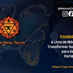 Foundry VTT: A Lista de Módulos que Vai Transformar Sua Mesa de RPG para Sempre - Dicas para Mestres de RPG - RPG - Mestre Charles Corrêa - Automação RPG, Customização VTT, D&D, Dice So Nice, Dungeon Master, Foundry Modules, Foundry VTT, Guia de Instalação, Guia Foundry, Item Piles, mestre de RPG, Módulos Foundry, RPG de mesa, RPG online, rpg virtual, savage worlds, SWADE, Token Action HUD, VTT - Descubra como transformar o Foundry VTT em uma experiência única com os melhores módulos da comunidade. Neste guia completo, ensinamos como instalar extensões manualmente e automaticamente e reunimos uma lista essencial com dezenas de ferramentas para animações, combate, inventário, interface e imersão. Seja para sistemas como SWADE ou genéricos, aprenda a deixar sua mesa com a cara do seu mundo e eleve o nível das suas sessões de RPG online. Não jogue no padrão! Foundry VTT: A Lista de Módulos que Vai Transformar Sua Mesa de RPG para Sempre - Dicas para Mestres de RPG - RPG - Mestre Charles Corrêa - Automação RPG, Customização VTT, D&D, Dice So Nice, Dungeon Master, Foundry Modules, Foundry VTT, Guia de Instalação, Guia Foundry, Item Piles, mestre de RPG, Módulos Foundry, RPG de mesa, RPG online, rpg virtual, savage worlds, SWADE, Token Action HUD, VTT - Descubra como transformar o Foundry VTT em uma experiência única com os melhores módulos da comunidade. Neste guia completo, ensinamos como instalar extensões manualmente e automaticamente e reunimos uma lista essencial com dezenas de ferramentas para animações, combate, inventário, interface e imersão. Seja para sistemas como SWADE ou genéricos, aprenda a deixar sua mesa com a cara do seu mundo e eleve o nível das suas sessões de RPG online. Não jogue no padrão!