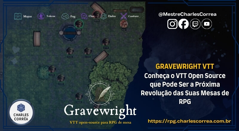 Gravewright: Conheça o VTT Open Source Brazuca que Pode Ser a Próxima Revolução das Suas Mesas de RPG