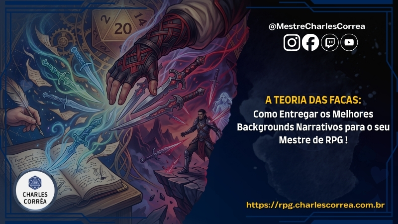 Blog - - RPG - Mestre Charles Corrêa - - A Teoria das Facas (Knife Theory) : Como Entregar os Melhores Backgrounds/Histórias Narrativas para o seu Mestre de RPG !
