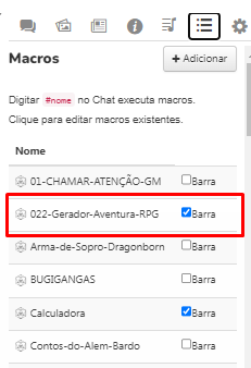 Macro geradora de aventuras RPG para o Roll20 (Grátis), RPG - Mestre Charles Corrêa