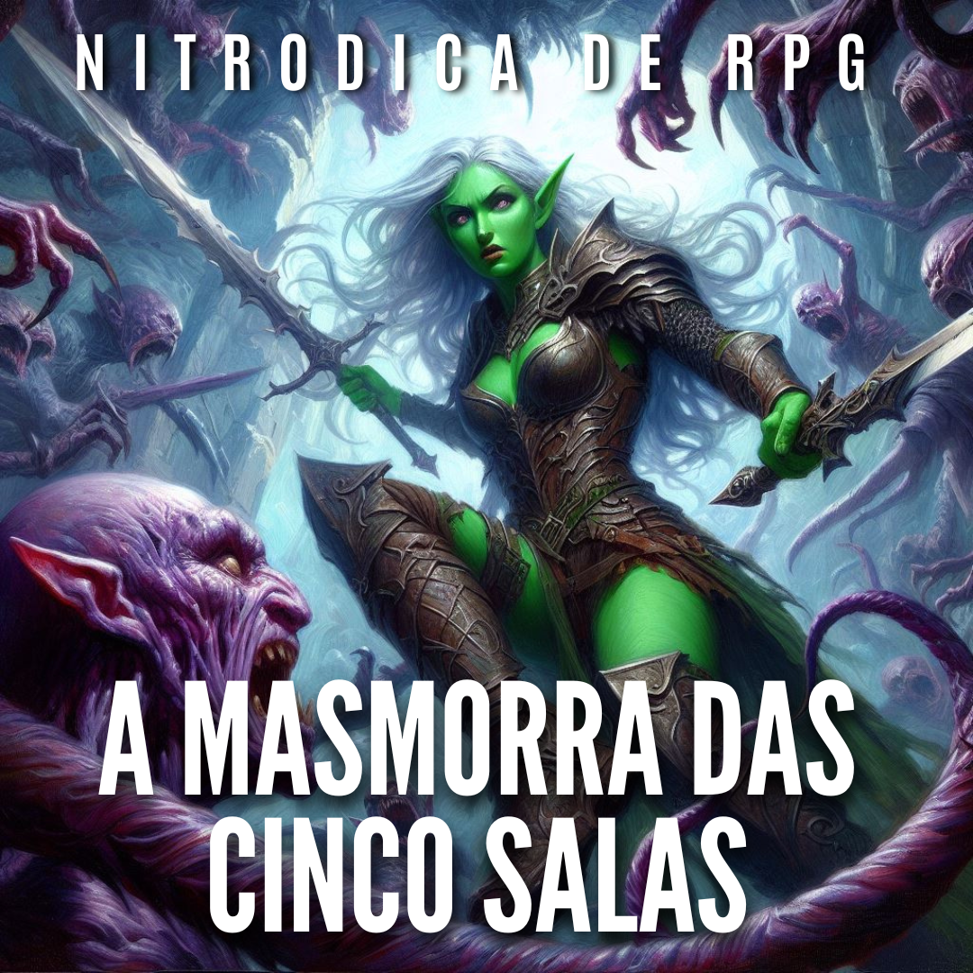 A MASMORRA DAS CINCO SALAS [ 5 Room Dungeon ] – Uma Forma Rápida e Divertida de Criar Aventuras de RPG de Mesa! | NITRODUNGEON, RPG - Mestre Charles Corrêa