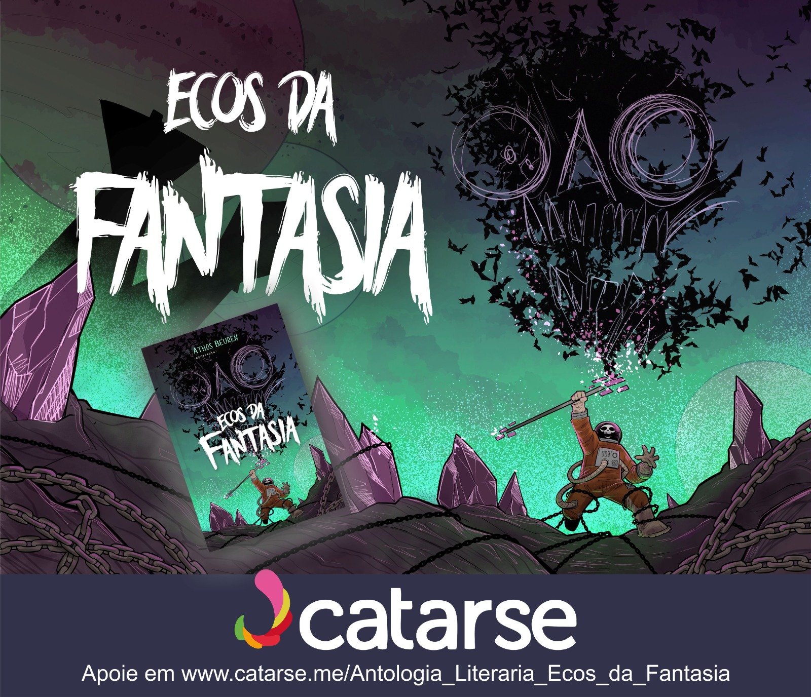ECOS DA FANTASIA (Livro-Jogo RPG) – Org. Athos Beuren (part. Newton Nitro entre outros ) – Financiamento Coletivo no Catarse até dia 16/10/24! PARTICIPE!, RPG - Mestre Charles Corrêa