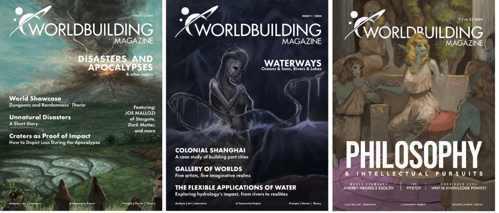 Worldbuilding Magazine: V6I1, V7I1 e V7I2, RPG - Mestre Charles Corrêa