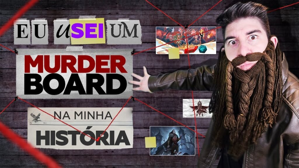 COMO ORGANIZAR A HISTÓRIA DE UM RPG LONGO (noreply@youtube.com (Stória RPG)) - D&D - Dungeons & Dragons - RPG - Mestre Charles Corrêa - - EXCLUSIVO para quem curte RPG: https://www.youtube.com/storiarpg?sub_confirmation=1Murder Board, scrub-down, quadro de investigação, quadro de evidências, todos eles significam a mesma coisa, o quadro de evidência pode ser utilizado para organizar sua história de RPG de mesa ou seu livro de fantasia, combinado com a técnica conhecida como Index card você vai se surpreender como tem te ajudado. 00:00 MurderBoard00:30 O que é?01:50 Sugestão02:33 Técnica para utilizar03:56 Como montar05:25 Como fazer os cards05:36 Exemplo06:21 UtilizandoEssa é a chave Pix do canal: storiarpg@gmail.comSe você gostou e quiser, considere contribuir com qualquer valor para o Stória subir de nível.Muito obrigado por chegar aqui, até o próximo.Você pode ver o post original em Stória RPG