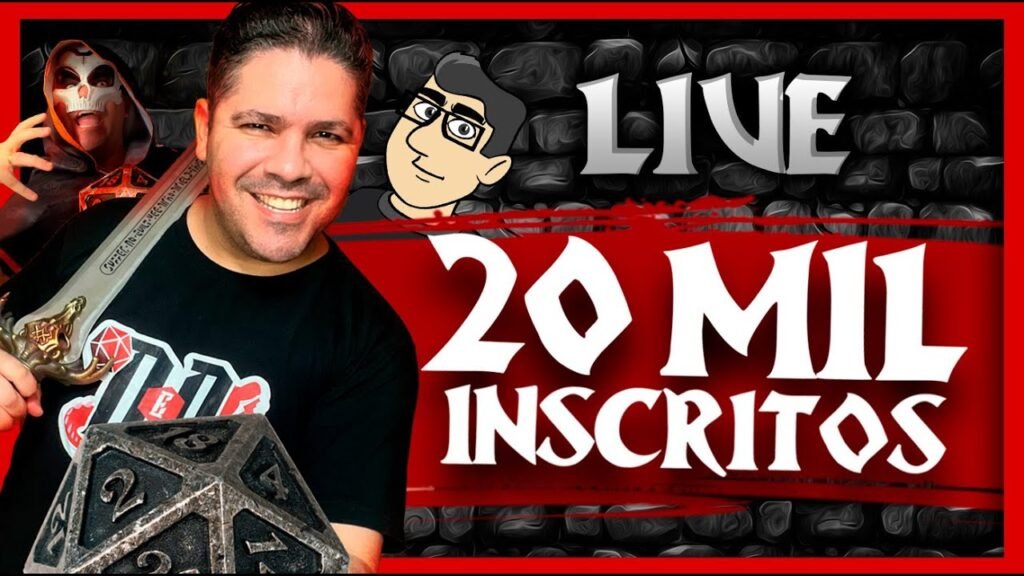 LIVE de 20 MIL INSCRITOS!! (noreply@youtube.com (Dados e Danos)) - Dicas - RPG - Mestre Charles Corrêa - - É 20!! É crítico!! São 20 MIL inscritos no canal! Bora bater um papo!!!! Em agradecimento a vocês!!----------Se você gostou, clica no Like e se inscreva no nosso canal!e Siga nossas redes sociais!Site: https://www.dadosedanos.com.br (em construção)Instagram: / dadosedanos Facebook: / dados-e-dano.Twitter: / dadosdanos - CUPOM 10% 101 Games: dadosedanos10SEJA MEMBRO!MÚSICA TEMA: Clóvis Vilela - clovis.vilela1@gmail - Instagram @lowbenderVocê pode ver o post original em Dados e Danos 
