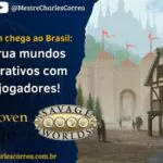 Mythwoven chega ao BRASIL: Construa mundos colaborativos com seus jogadores! - RPG - Role Playing Game - RPG - Mestre Charles Corrêa - Brett Moore, Construção de Mundos, financiamento coletivo, MeepleStarter, Mythwoven, Odyssey Publicações, RPG, RPG Brasil, savage worlds, sessão zero, Sphynx Tale Games, Suplemento RPG, Tradução RPG - Mythwoven, suplemento de Brett Moore publicado pela Sphynx Tale Games, chega ao Brasil pela Odyssey Publicações. A obra transforma a Sessão Zero em uma experiência de criação colaborativa de vilas, cidades e mundos vivos. A versão nacional já está em financiamento coletivo no MeepleStarter, com livro, cartas e extras exclusivos.