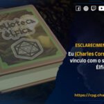 Esclarecimento Público: Eu (CHARLES CORRÊA) Não tenho vínculo com o site Biblioteca Élfica