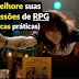 Como melhorar suas sessões de RPG na prática (dicas para mestres) (RPGames Brasil) - Dicas - RPG - Mestre Charles Corrêa - - por Filipe Lutalo Encerramos uma sessão de jogo e ficamos com a sensação que ela poderia ter sido melhor. Tempo excessivo no combate, alguns jogadores dispersaram, nem todos se divertiram. Quando isso acontece, há pontos que você pode avaliar para melhorar, com a colaboração dos jogadores. Nessa postagem, lhe apresento 5 tópicos para ficar de olho na condução das suas aventuras e sessões de jogo para que elas tenham equilíbrio e diversão. 1. Ritmo da sessão O controle do ritmo da sessão, a duração dos encontros (combates e de não combates) pode ajudar a melhorar a sessão. Isso evita sessões arrastadas, que ficam focadas em uma única cena ou que parece uma montanha-russa de acontecimentos, onde os jogadores mudam rapidamente entre um encontro e outro sem resolverem nada, deixando um monte de pontas soltas. Dica: Corte cenas sem impacto na aventura. Ex.: equipamentos podem ser comprados no interlúdio da sessão. Acrescente pistas novas quando o grupo travar em uma cena. Ex.: os PCs falharam em abrir a porta para chegar a cabine de comando da nave. Será que existe um duto de ar que leva lá dentro? 2. Todos vieram para jogar Tem jogadores que são mais tímidos ou calados. Outros são mais falantes e efusivos. Alguns tentarão controlar as cenas e os demais colegas. Dica: Escute todos os jogadores antes de definir qual o rumo do encontro. Pergunte diretamente: “Marcio, o que o seu personagem está fazendo”? Isso tira os jogadores silenciosos da zona de conforto e limita os “controladores”.
Crie cenas individuais durante a sessão. Permitirá que todos tenham um momento de brilho, sem ter que dividir o protagonismo com os demais. 3. Evite combates sem propósito no RPG Os PCs estão na taverna e um garçom desajeitado derrubou a cerveja em cima do personagem caótico-mal. O jogador reage e joga o pobre garçom no coxo dos cavalos. Essa cena iniciará um combate? O garçom é desastrado, mas não burro. Ele pode querer se vingar, mas deixe para depois. Os PCs foram na taverna buscar informações e não brigar. A partir desse momento, o estalajadeiro aumentará seu preço pelas informações ou os testes de carisma e persuasão ficarão mais difíceis. Dica: Nem todo encontro violento termina em combate. Nem todo combate termina em mortes.
Use as perícias sociais contidas no livro para resolver encontros violentos, afinal, elas estão lá para isso. Dirija os combates com propósito, pressão, perigo e progresso. Veja a playlist Combates Épicos no RPG para descobrir como transformar uma simples briga de taberna em algo memorável. 4. Improviso nas aventuras de RPG Muitas aventuras não fluem pois o mestre improvisou toda a sessão. Os jogadores improvisam sempre, pois eles não sabem o que esperar na aventura. Eles reagem a ela. Você como mestre, deve saber a hora de improvisar para que a aventura não perca o rumo. Isso não é ficar preso a um roteiro. É trabalhar para a sessão evoluir. Dica: Aceite ideias dos jogadores e construa em cima delas. Ex.: na nave espacial, os PCs resolverem usar um maçarico. Fantástico! A porta virou um buraco.
Tabelas de encontros aleatórios precisam ser parte da aventura. Eles estão em viagem, crie uma tabela de possíveis encontros.
Conduza encontros improvisados como se fossem programados. Os jogadores tendem a agir de forma diferente quando percebem que o mestre improvisou. 5. O fim de uma sessão de RPG é o começo da próxima Termine a sessão com um gancho para a próxima. Deixará os jogadores com aquele “gostinho de quero mais”. Se um mistério está preste a ser resolvido, não revele, adie. Caso revele, que seja uma pista. Tudo o que fizer é um trampolim para a próxima sessão. “Jorge, você abre o livro de Péricles. Símbolos estranhos estão em todas as páginas. No rodapé, vocês conseguem ler o nome de Dr. Machado de Azevedo, Universidade do Rio de Janeiro.” O encontro ou a busca pelo Dr. Machado de Azevedo fica para a próxima sessão. CONCLUSÃO Narrar com estilo, equilíbrio e diversão vem da pratica. Cada sessão narrada faz com que a próxima fique melhor. Um sessão ruim é a mola que te impulsiona para você narrar cada vez melhor. Essas dicas simples te ajudarão a deixar suas aventuras mais intensas e emocionantes. Quer evoluir como mestre de RPG? Se você quer evoluir como mestre e dominar tanto a criação quanto a condução das sessões, no e-book Mestre de RPG: 51 dicas para narrar com estilo, equilíbrio e diversão você encontra técnicas práticas que pode aplicar imediatamente na sua mesa. ð² Acesse agora e comece a transformar suas sessões de RPG. Leia também Como Criar Combates Épicos no RPG: 4 Técnicas Para Ir Além de Rolagens de Dados Aprenda como transformar combates lentos em cenas intensas, com objetivos, ritmo e decisões que realmente importam na mesa. Os 5 erros mais comuns de mestres de RPG (e como evitá-los) Descubra os erros que travam suas sessões e veja como corrigi-los com mudanças simples na forma de narrar. Como criar aventuras de RPG mais envolventes (Guia para Mestres) Veja técnicas práticas para criar histórias que prendem os jogadores e tornam suas sessões mais imersivas. ----------------------​RPGames Brasil