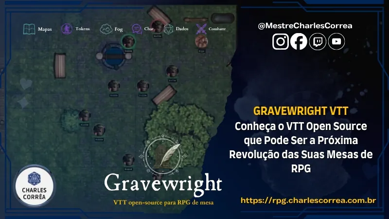Gravewright: Conheça o VTT Open Source Brazuca que Pode Ser a Próxima Revolução das Suas Mesas de RPG